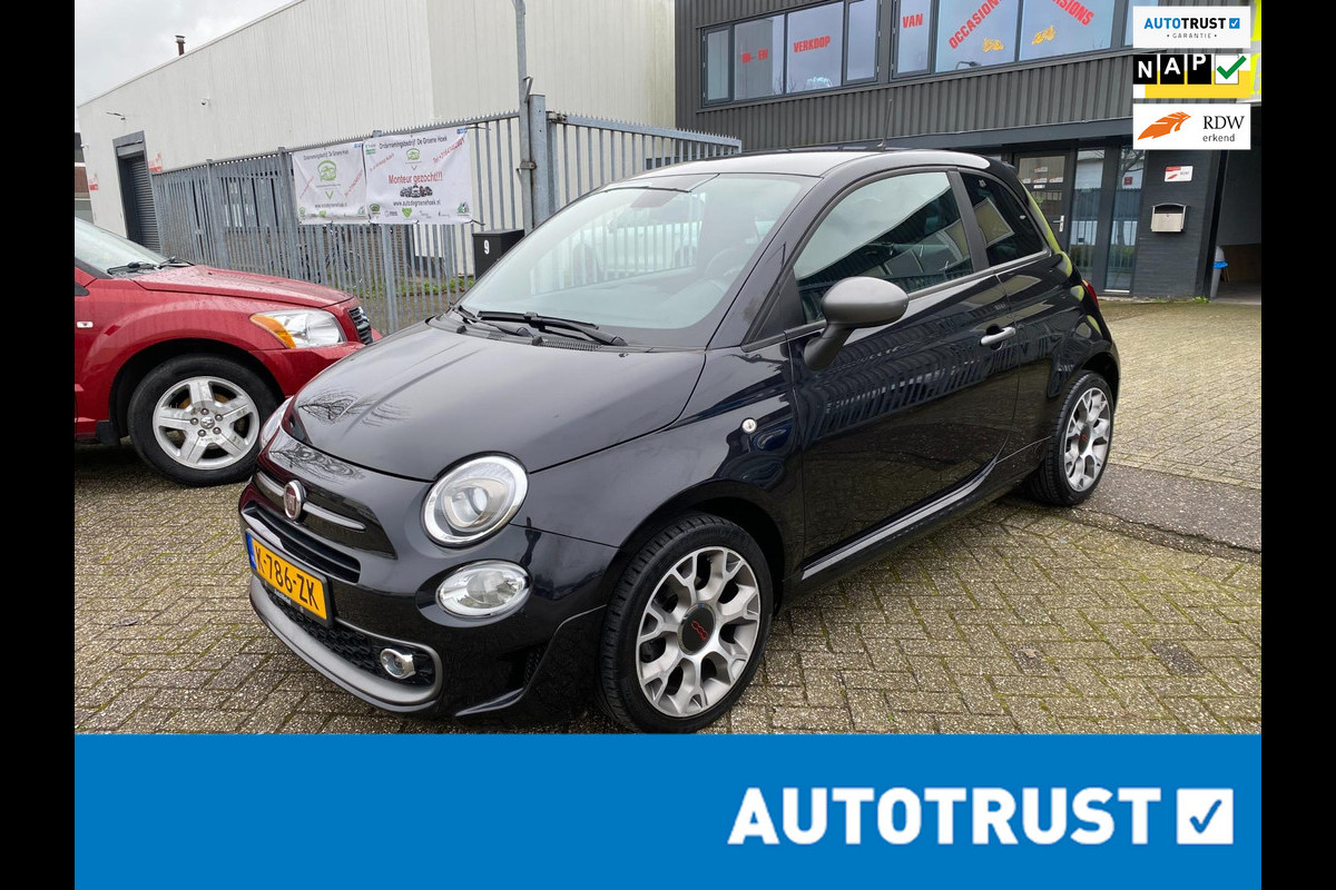 Fiat 500 1.2 Lounge l leren bekleding l 1e eigenaar!