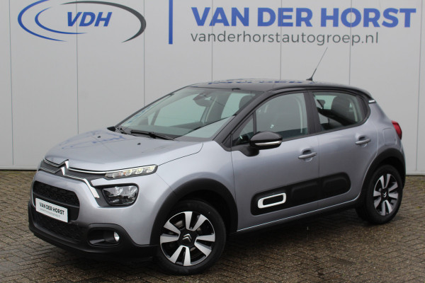 Citroën C3 1.2-83pk PureTech 'Feel-Pack'. Fijne comfortabele wagen ! Airco, cruise cntrl, metallic lak, LM wielen, parkeersensoren achter etc.