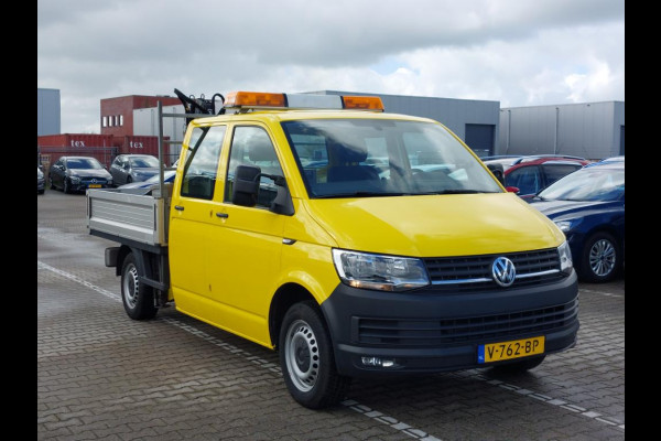 Volkswagen Transporter 2.0 TDI L2H1 DC Hiab kraan Kastinrichting Trekhaak Airco Cruise Comfortline