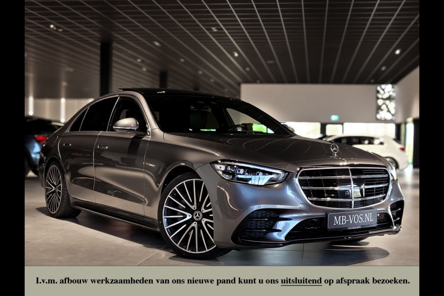 Mercedes-Benz S-Klasse 400d 4-M AMG Achterassturing|Ruitleder|Burmester|Rij-assistentie|Stoelkoeling|Keyless|Night|21" Aut9