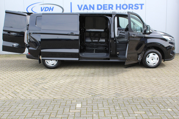 Ford Transit Custom 320 2.0-136pk TDCI L2H1 ´Trend´ AUTOMAAT ! Overtuig u van de rijkwaliteiten van dit nieuwe model Ford Transit Custom i.c.m. automatische versn. bak. Camera, LED koplampen, Cruise Control, Aut. Airco, Navigatie by Apple / Android, verwarmd voorraam etc.