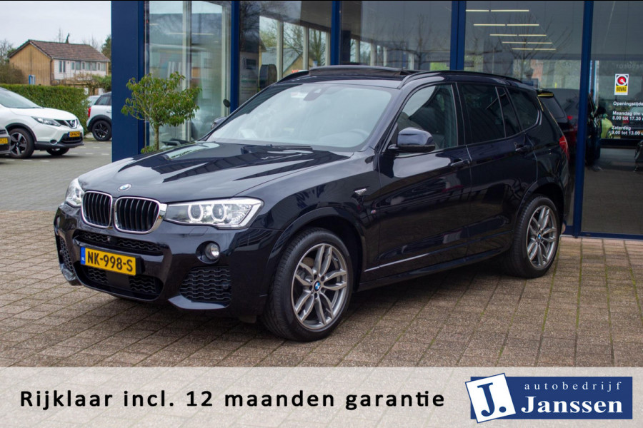 BMW X3 SDrive20i M-Sport High Executive | Prijs rijklaar incl. 12 mnd garantie | Panodak Leder Navi Cruise 19"Lmv Pdc Camera