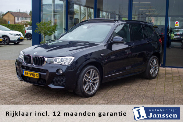 BMW X3 SDrive20i M-Sport High Executive | Prijs rijklaar incl. 12 mnd garantie | Panodak Leder Navi Cruise 19"Lmv Pdc Camera