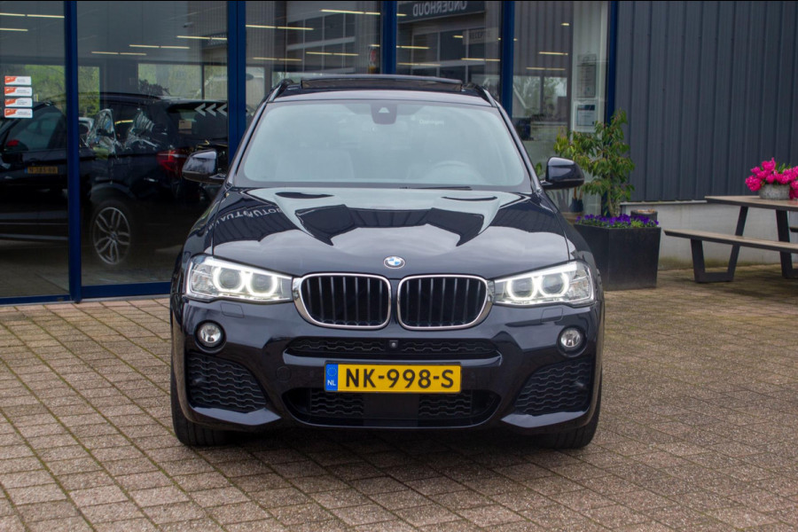 BMW X3 SDrive20i M-Sport High Executive | Prijs rijklaar incl. 12 mnd garantie | Panodak Leder Navi Cruise 19"Lmv Pdc Camera