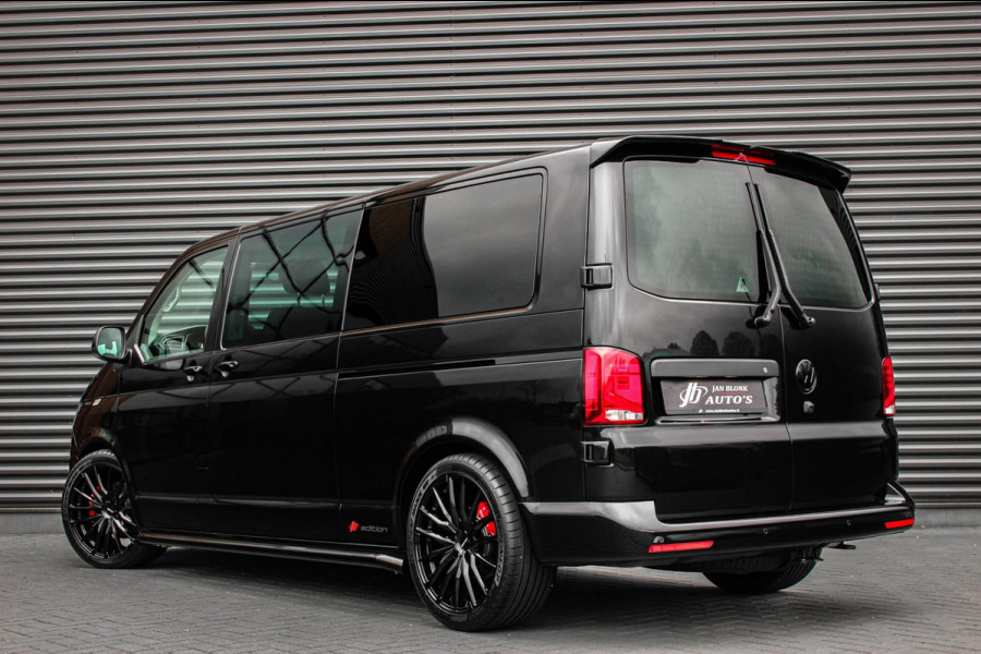 Volkswagen Transporter 2.0 TDI L2H1 150PK BULLI FULL BLACK / JB- EDITION / 2X SCHUIFDEUR / VERLAGINGSVEREN / DUBBEL CABINE / FULL