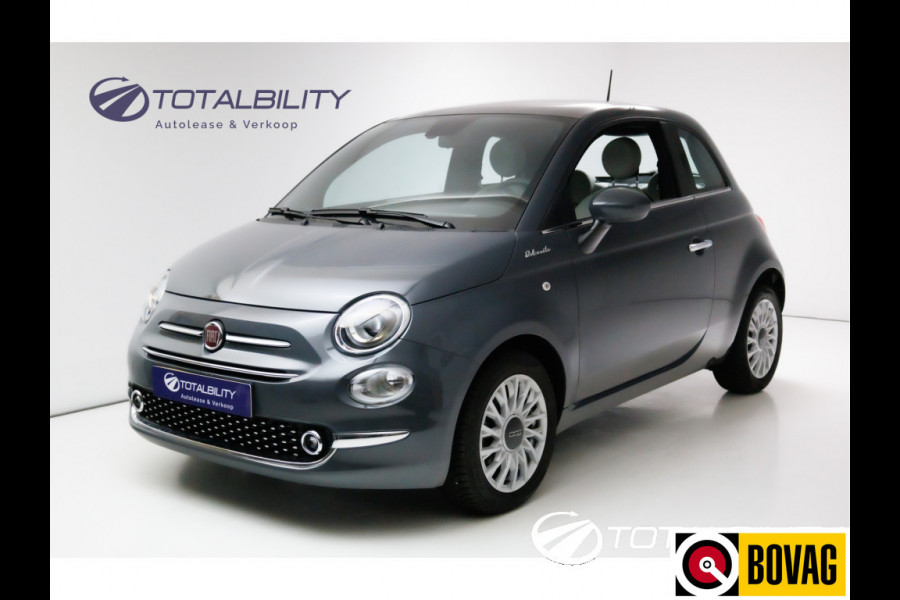 Fiat 500 1.0 Hybrid Dolcevita, Navigatie Panoramadak, App Connect, Airco, DAB, All season banden