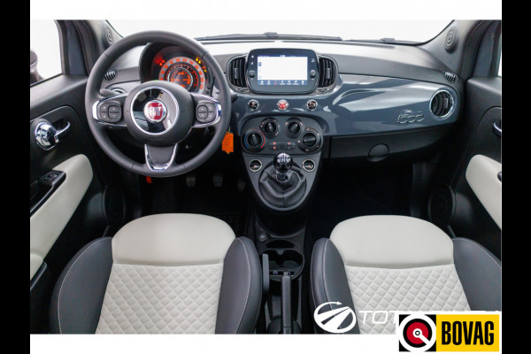 Fiat 500 1.0 Hybrid Dolcevita, Navigatie Panoramadak, App Connect, Airco, DAB, All season banden