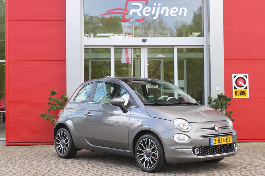 Fiat 500 1.0 Hybrid 70PK DOLCEVITA | PANORAMA DAK | NAVIGATIE | APPLE CARPLAY/ANDROID AUTO | PARKEERSENSOREN | LICHTMETALEN VELGEN 16" | DAB+ RADIO | CRUISE CONTROL | LEDEREN BEKLEDING |