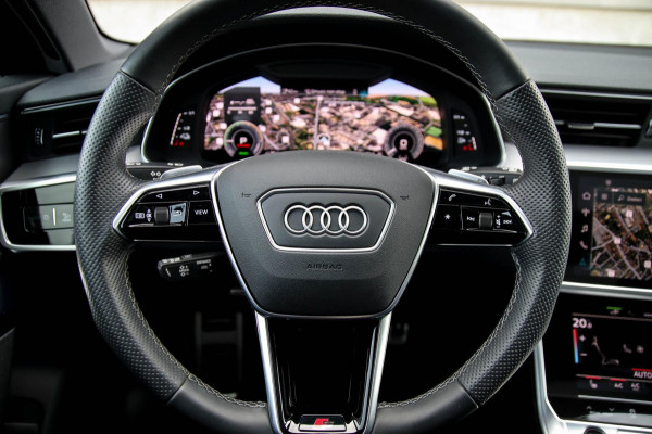 Audi A6 Avant 55 TFSI e Quattro Competition S line Edition 367pk Automaat! Panoramadak|Virtual Cockpit|Leder elektrisch|LED|Black