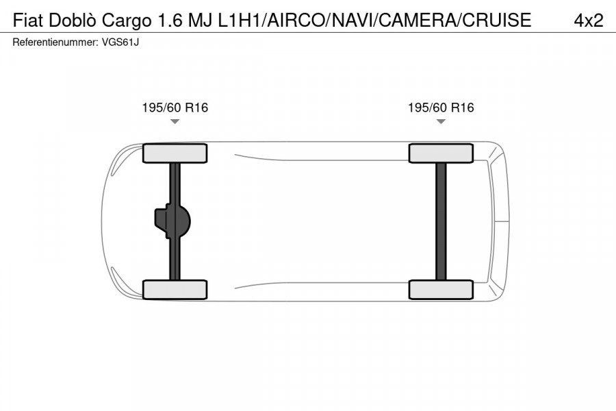 Fiat Dobló Cargo 1.6 MJ L1H1/AIRCO/NAVI/CAMERA/CRUISE