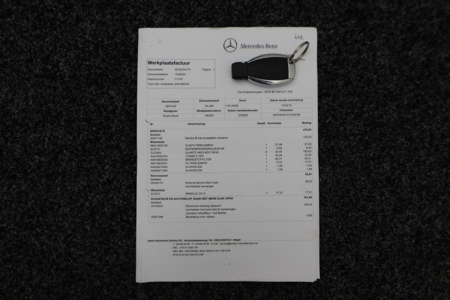 Mercedes-Benz V-Klasse 250d Lang DC Avantgarde Leer, 360° Camera, Burmester, ACC, Navigatie, Trekhaak, 19''