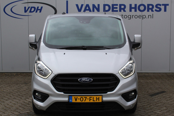 Ford Transit Custom 300 2.0-130pk TDCI L1H1 Trend. Trekgewicht 2.500kg ! Metallic lak, navigatie, telefoonvoorb., DAB radio, airco, camera, parkeersensoren v+a, winterpakket, lane- en side assist, bijrijdersbank, laadruimte betimmerd etc.