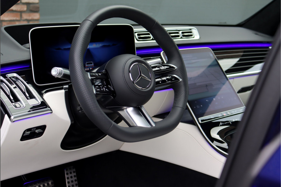 Mercedes-Benz S-Klasse 500 4M Lang AMG Line Aut9, Manufaktur,Distronic+, 3D, MBUX Tablet, Nappa Leder, Massage, HUD, Zonweringspakket, Vierwielbesturing, Softclose,Airmatic,Stoelventilatie V+A, Etc.