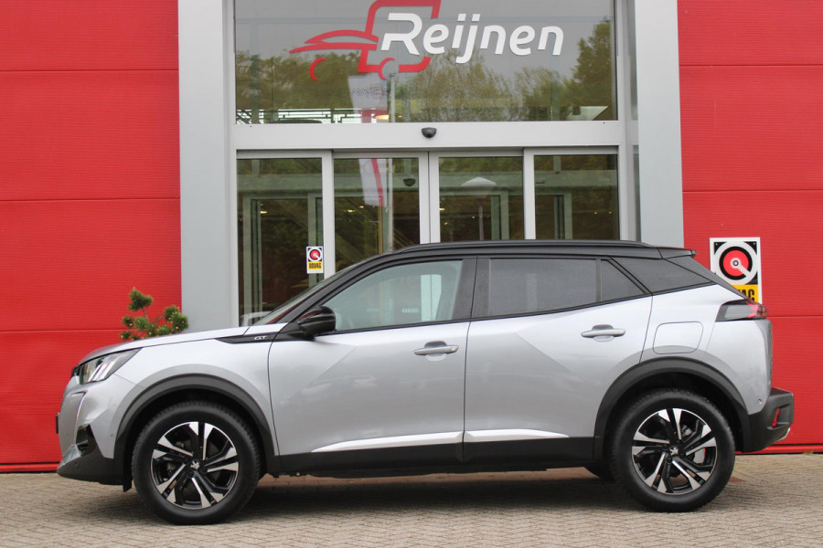 Peugeot 2008 1.2 130PK GT | NAVIGATIE 10" TOUCHSCREEN | APPLE CARPLAY/ANDROID AUTO | ADAPTIVE CRUISE CONTROL | FULL LED KOPLAMPEN | ACHTERUITRIJ CAMERA | 3-D COCKPIT | KEYLESS ENTRY/START | STOEL VERWARMING | DODEHOEK BEWAKING | ALL SEASON BANDEN |