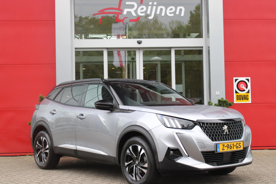 Peugeot 2008 1.2 130PK GT | NAVIGATIE 10" TOUCHSCREEN | APPLE CARPLAY/ANDROID AUTO | ADAPTIVE CRUISE CONTROL | FULL LED KOPLAMPEN | ACHTERUITRIJ CAMERA | 3-D COCKPIT | KEYLESS ENTRY/START | STOEL VERWARMING | DODEHOEK BEWAKING | ALL SEASON BANDEN |