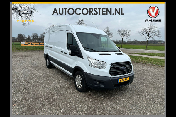 Ford Transit 350 2.0 TDCI 131pk L2H2 3Pers. Airco Navigatie SYNC3 Trekhaak(2750kg!) Camera Lengte 3 hoogte 2 Trend 385Nm/1500trpm