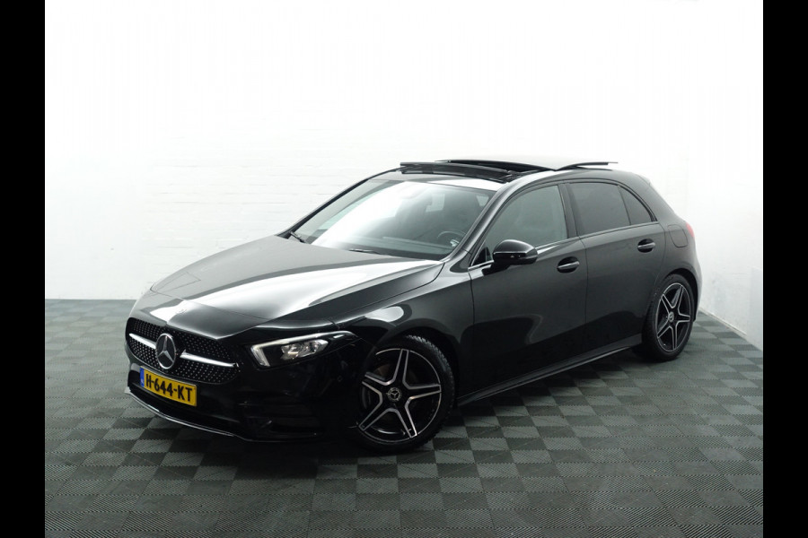 Mercedes-Benz A-Klasse 180 AMG Night Edition Aut- Panodak I Sport Interieur I Xenon Led I Camera I Stoelverwarming I Navi