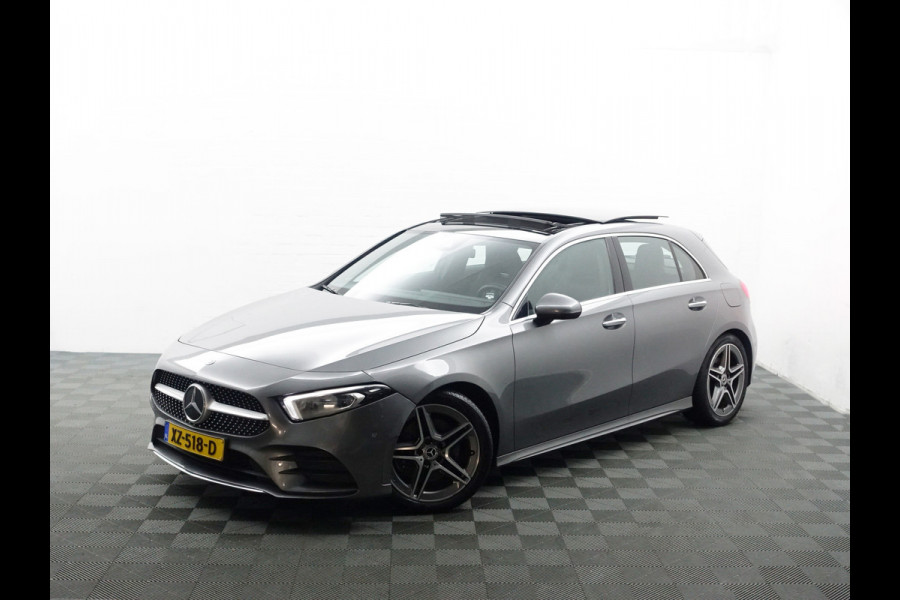 Mercedes-Benz A-Klasse 220 AMG Premium Edition Aut- Panodak I Burmester Audio I Sfeerverlichting I Leder Sport Interieur I Xenon Led I Camera