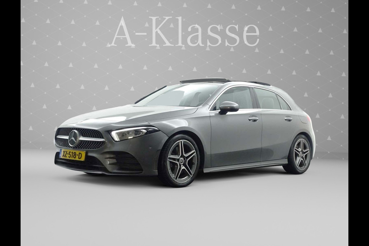 Mercedes-Benz A-Klasse 220 AMG Premium Edition Aut- Panodak I Burmester Audio I Sfeerverlichting I Leder Sport Interieur I Xenon Led I Camera