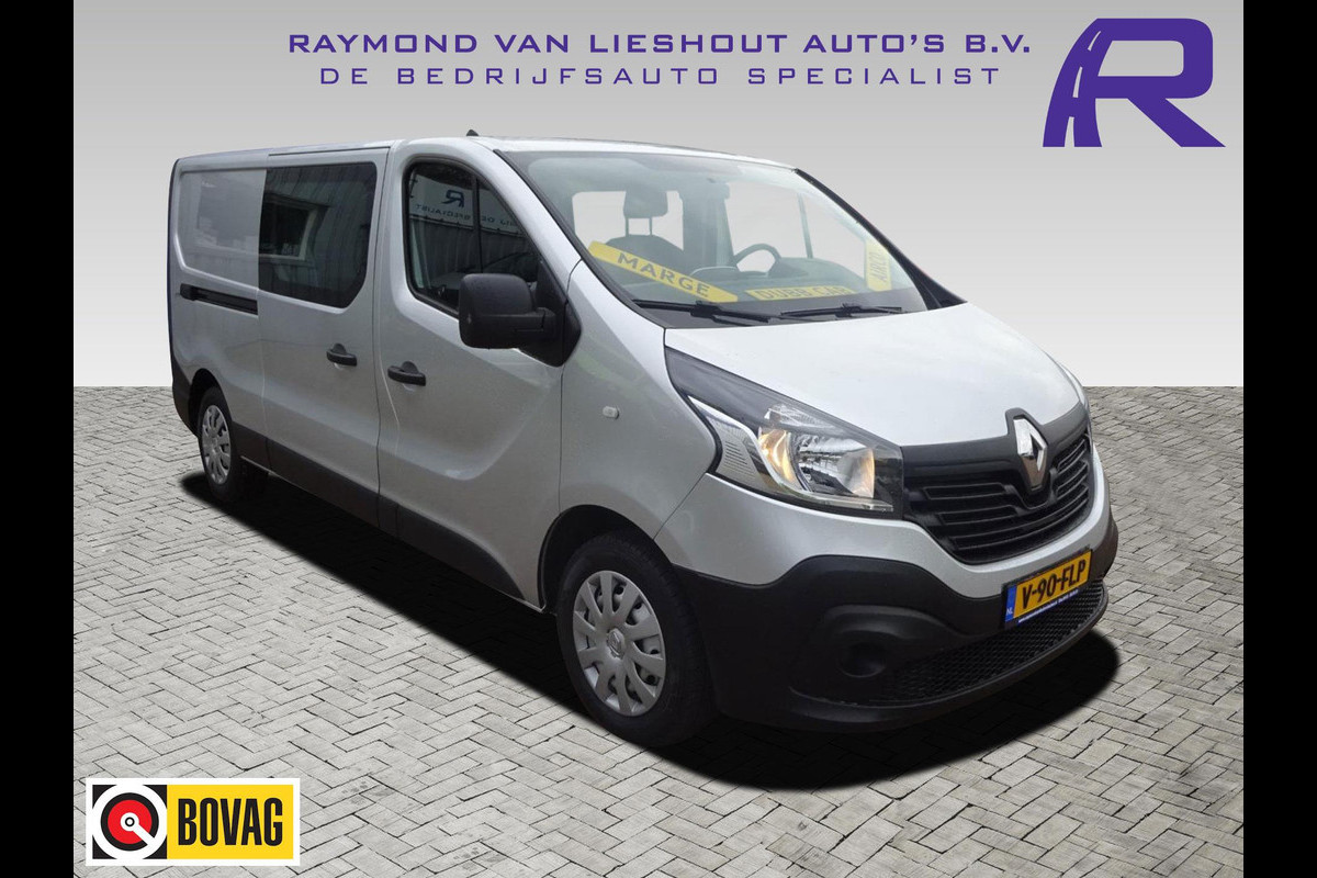 Renault Trafic 1.6 dCi T29 L2H1 MARGE AUTO DUBBELE CABINE AIRCO CRUISE NAV 2016