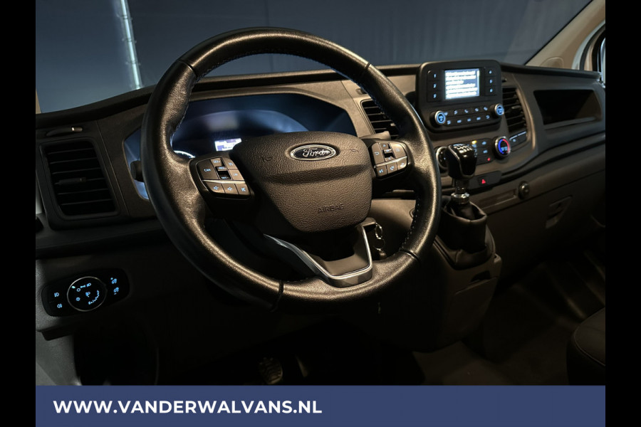 Ford Transit Custom 2.0 TDCI 131pk L2H1 Euro6 Airco | 2800kg trekvermogen | LED | Cruisecontrol | Parkeersensoren Stoelverwarming, Voorruitverwarming, Bijrijdersbank