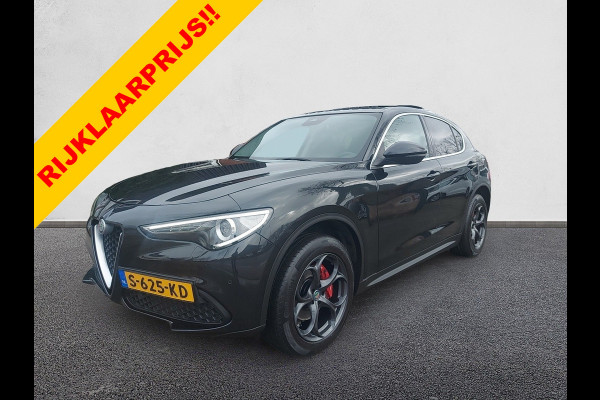 Alfa Romeo Stelvio 2.0 T AWD Super Automaat, panoramadak,trekhaak,cruise,navigatie,achteruitrijcamera,lederen bekleding,parkeersensoren,