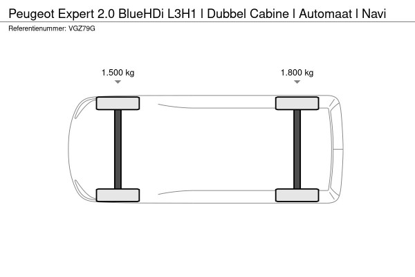 Peugeot Expert 2.0 BlueHDi L3H1 l Dubbel Cabine l Automaat l Navi