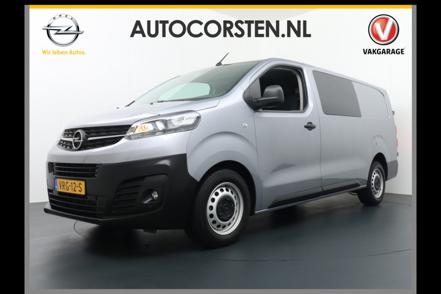 Opel Vivaro 2.0D 145pk 5pers D.C L3.H1 Navi Apple-Android Carplay Connected Trekhaak Camera Multi-Media SchuifDeur Betonplex-Vloer PDC ParkA Priv.Glass Mistlampen Licht+RegenSensor CruiseControl Uniek lengte 3 !!!! EURO 6  54.000 euro nieuw (inc btw/bpm) Org.NLSe auto 340Nm/2000rpm 2.500kg Trekvermogen!