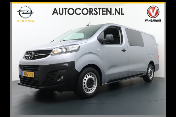 Opel Vivaro 2.0D 145pk 5pers D.C L3.H1 Navi Apple-Android Carplay Connected Trekhaak Camera Multi-Media SchuifDeur Betonplex-Vloer PDC ParkA Priv.Glass Mistlampen Licht+RegenSensor CruiseControl Uniek lengte 3 !!!! EURO 6  54.000 euro nieuw (inc btw/bpm) Org.NLSe auto 340Nm/2000rpm 2.500kg Trekvermogen!