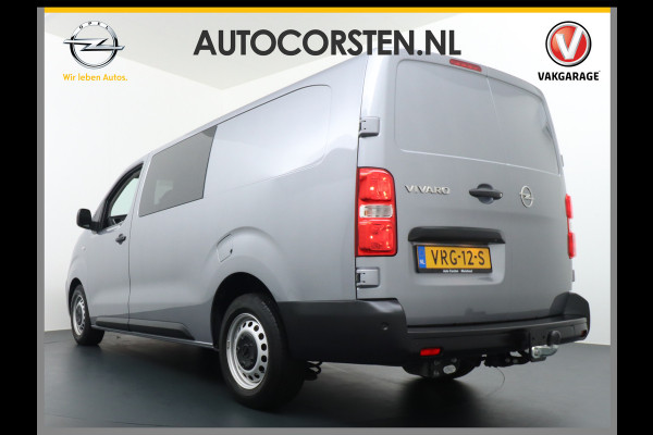 Opel Vivaro 2.0D 145pk 5pers D.C L3.H1 Navi Apple-Android Carplay Connected Trekhaak Camera Multi-Media SchuifDeur Betonplex-Vloer PDC ParkA Priv.Glass Mistlampen Licht+RegenSensor CruiseControl Uniek lengte 3 !!!! EURO 6  54.000 euro nieuw (inc btw/bpm) Org.NLSe auto 340Nm/2000rpm 2.500kg Trekvermogen!