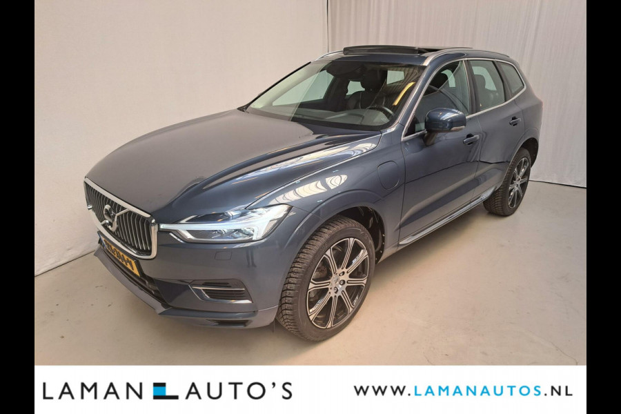 Volvo XC60 T8 Twin Engine 390pk AWD Inscription | Luchtvering Panorama Leder On Call LED Virtual ECC Navi ACC 20" LMV BLIS Trekhaak | Plug-