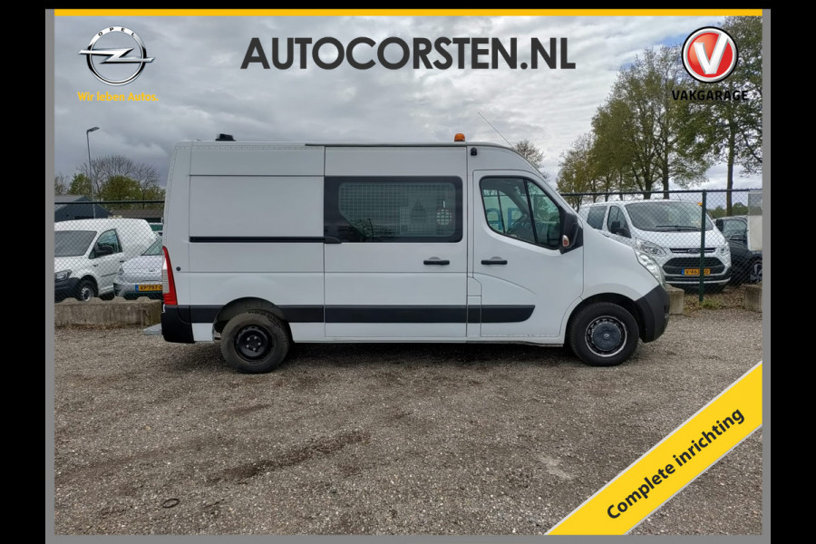 Opel Movano AUT.6 2.3D BiTurbo 170PK L2H2 Inrichting! Camera's PDC Schuifdeur Ruit+Verwarmd cruise ESP Step-up Airco Kasten Lades Werkbank C Centr.Vergr+Ab. AirbagsElektr.Ramen+Spiegels+Verwarmd ABS Multi-Media-vb. Airco Tussenschot blue-tooth 380Nm/1250rpm 2500kg trekvermogen Orig.NLse Bus Safety-Pack 1e Eigenaar Orig.NLse auto ! EURO6