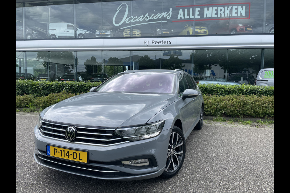 Volkswagen Passat Variant 1.5 TSI 150pk DSG Business Automaat Clim.control - Cruise control - ParkS-V+A - Navi - Radio/USB/TEL - A-uitrijcam. - MFL-Stuurwiel - ML - LMV - CD+AB - Keyless E+S - Ramen E-V+A - Spiegels E-V+V - V-stoelen EV - RS - Rijstr.S- HSA - LED