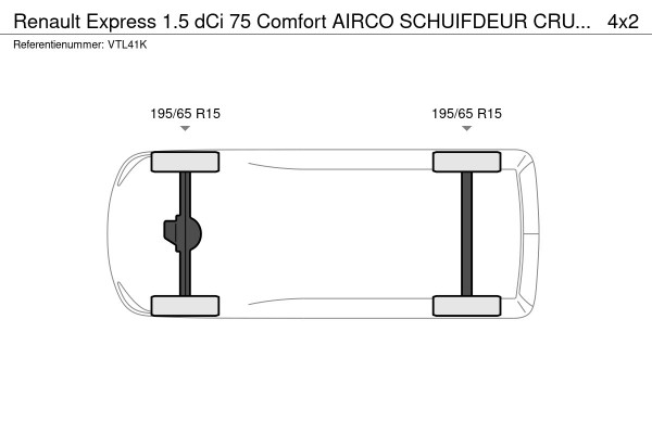 Renault Express 1.5 dCi 75 Comfort AIRCO SCHUIFDEUR CRUISE CONTROL