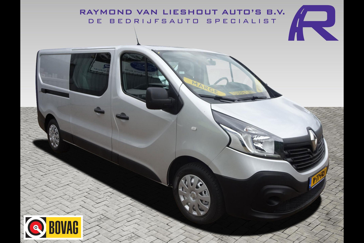 Renault Trafic 1.6 dCi T29 L2H1 DUBBELE CABINE MARGE AUTO AIRCO CRUISE NAV 2016