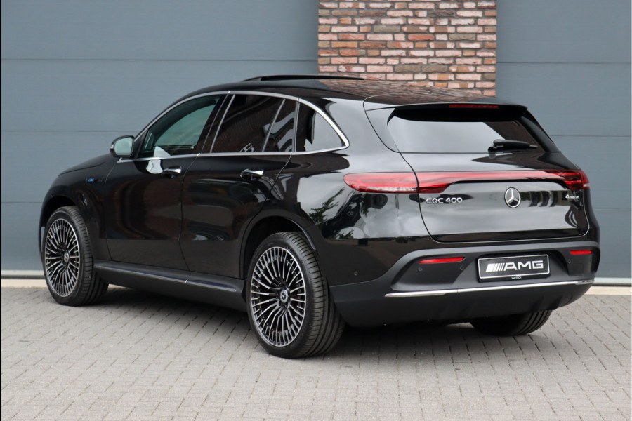 Mercedes-Benz EQC 400 4-MATIC AMG Line 80kWh, Schuifdak, Distronic+, Memory, Burmester, Stuurwiel Verwarmd, Keyless Go, HUD, Surround Camera, Sfeerverlichting, Etc.