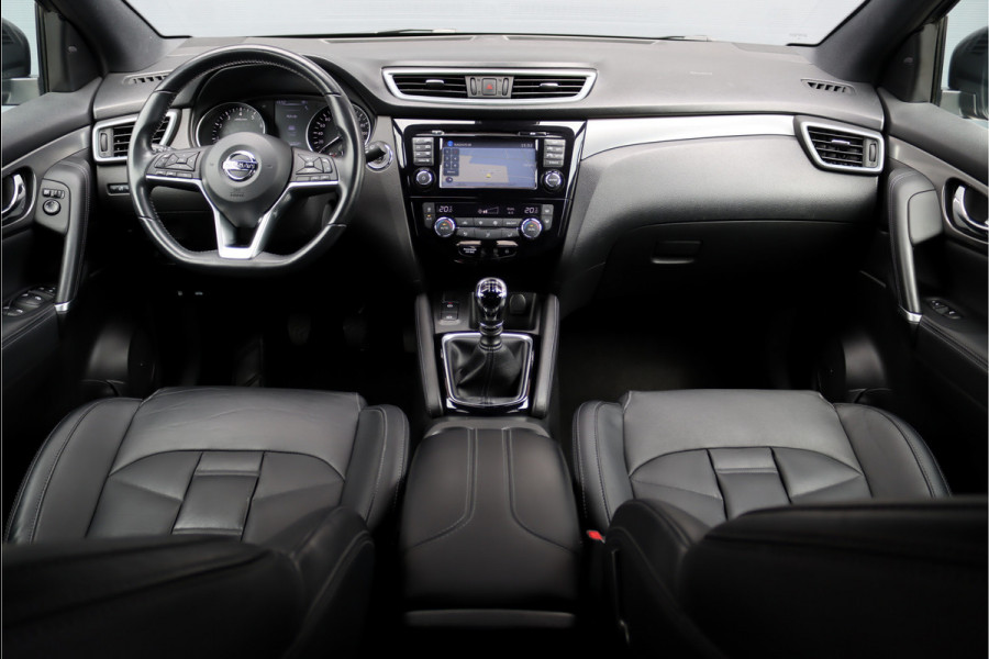 Nissan QASHQAI 1.2 Tekna + | Panoramadak | Memory | Luxe Leder | Surround Camera | Dodehoekassistent | Stoelverwarming | BOSE | Spoorassistent |