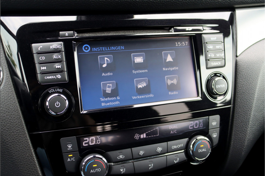 Nissan QASHQAI 1.2 Tekna + | Panoramadak | Memory | Luxe Leder | Surround Camera | Dodehoekassistent | Stoelverwarming | BOSE | Spoorassistent |