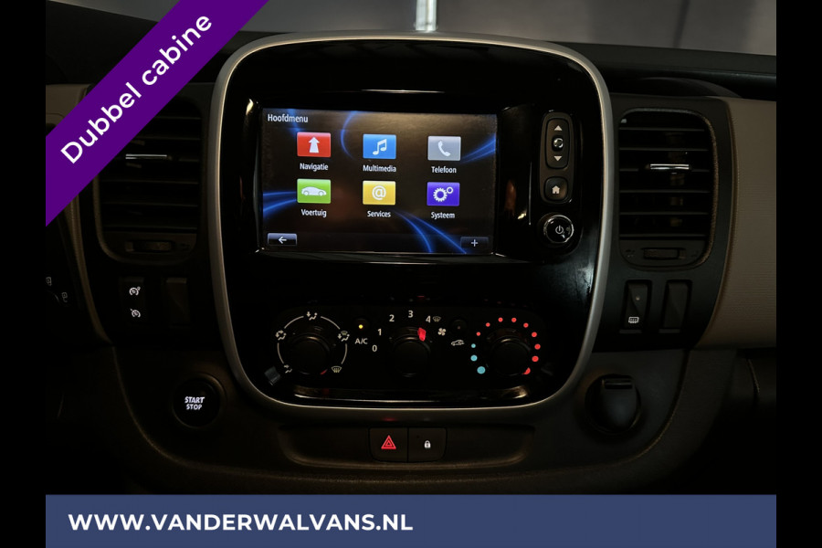 Renault Trafic 1.6dCi MARGE AUTO, GEEN BTW L2H1 Dubbele cabine Euro6 Airco | Navigatie Cruisecontrol, parkeersensoren, Bluetooth telefoonvoorbereiding, 5-zits