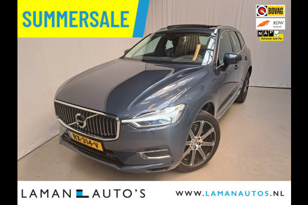 Volvo XC60 T8 Twin Engine 390pk AWD Inscription | Luchtvering Panorama Leder On Call LED Virtual ECC Navi ACC 20" LMV BLIS Trekhaak | Plug-