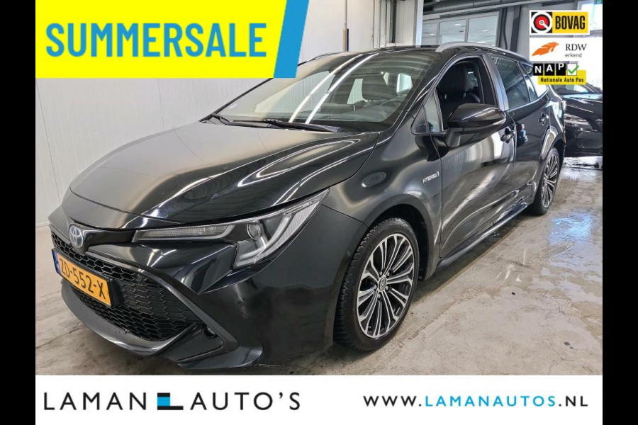 Toyota Corolla Touring Sports 1.8 Hybrid 122pk Business Intro | Leder Navi ECC HUD LED 17" LMV ACC Trekhaak | Hybrid Voorschoten