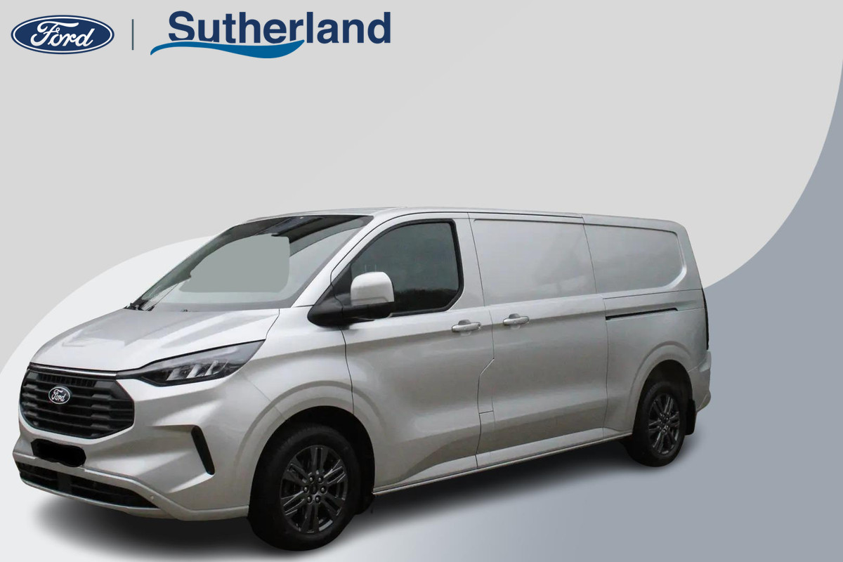 Ford Transit Custom 320 2.0 TDCI L2H1 Limited 170pk Automaat! | 5 jaar garantie |  17 inch velgen | Dubbele schuifdeur | Draadloos opladen | Reservewiel |  70L brandstoftank