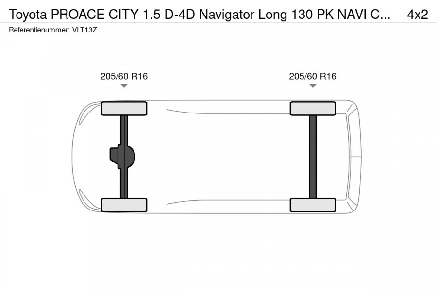 Toyota PROACE CITY 1.5 D-4D Navigator Long 130 PK NAVI CRUISE PDC
