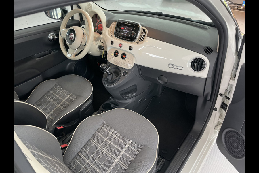 Fiat 500 1.2 500S 4 Cil Sport uitvoering / Alpine stereo / Met zwart folie dak Clim. control - Pano-dak - Radio/cd/MP3/USB/AUX/TEL - MFL-Stuurwiel - ML - LMV - CD+AB - Ramen E-VZ - Spiegels E-V+V - HSA