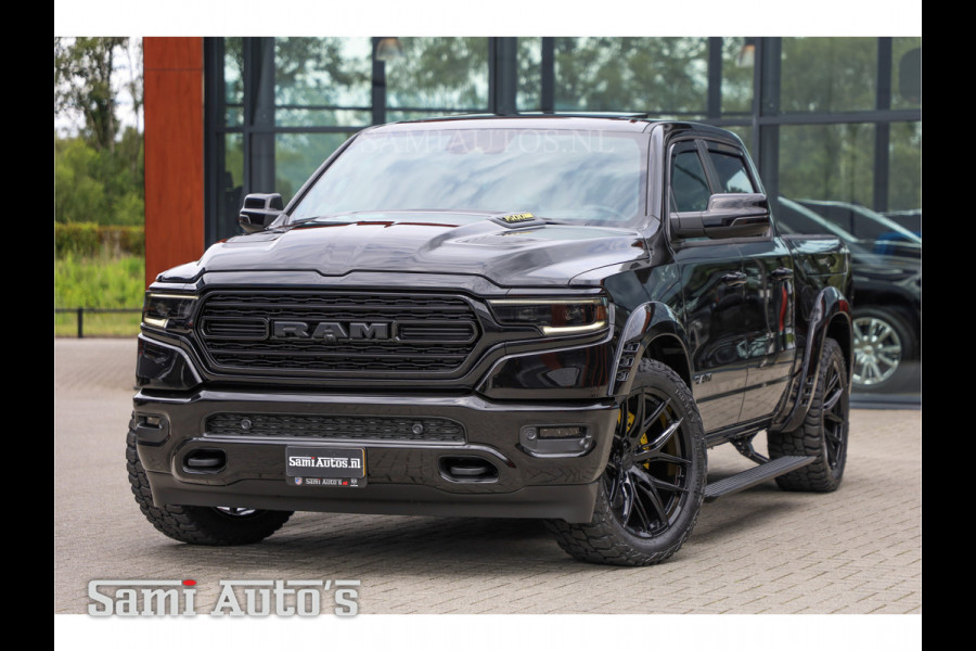 Dodge Ram 1500 LIMITED NIGHT | LPG | COVER| RAMBOX | MWK | VIRUAL | HUD ADG | SER LUCHTVERING | MEEST VOLLE UITVOERING | 5.7 V8 HEMI 402PK | CREW CAB | DUBBELE CABINE | DC | 5 PERSOONS | GRIJSKENTEKEN BEDRIJFS AUTO | VOORRAAD NUMMER 2168 - 6413 | TOP DEAL !! MEEST LUXE SPORT UITVOERING !