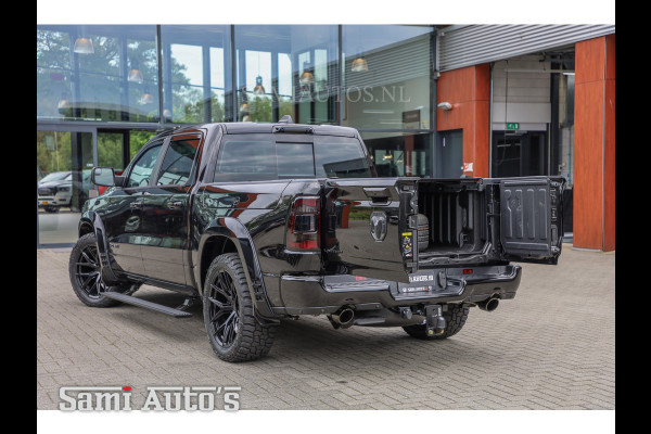 Dodge Ram 1500 LIMITED NIGHT | LPG | COVER| RAMBOX | MWK | VIRUAL | HUD ADG | SER LUCHTVERING | MEEST VOLLE UITVOERING | 5.7 V8 HEMI 402PK | CREW CAB | DUBBELE CABINE | DC | 5 PERSOONS | GRIJSKENTEKEN BEDRIJFS AUTO | VOORRAAD NUMMER 2168 - 6413 | TOP DEAL !! MEEST LUXE SPORT UITVOERING !