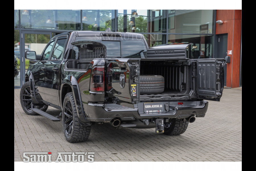 Dodge Ram 1500 LIMITED NIGHT | LPG | COVER| RAMBOX | MWK | VIRUAL | HUD ADG | SER LUCHTVERING | MEEST VOLLE UITVOERING | 5.7 V8 HEMI 402PK | CREW CAB | DUBBELE CABINE | DC | 5 PERSOONS | GRIJSKENTEKEN BEDRIJFS AUTO | VOORRAAD NUMMER 2168 - 6413 | TOP DEAL !! MEEST LUXE SPORT UITVOERING !