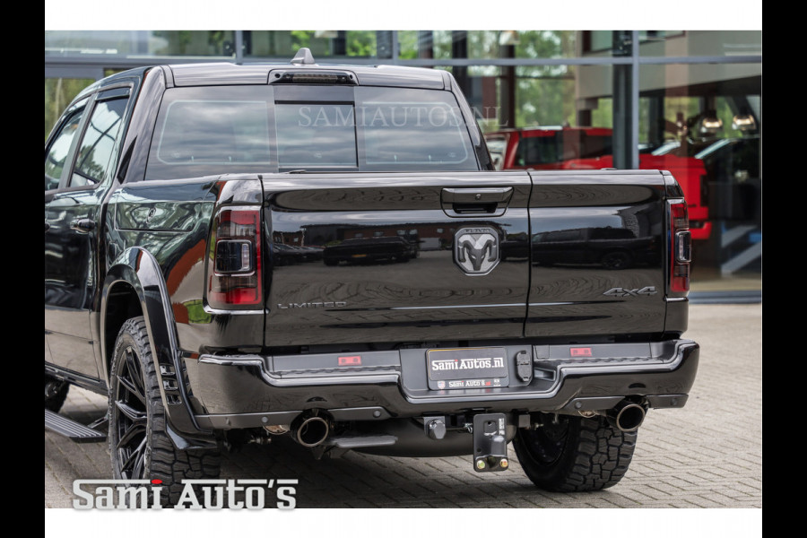 Dodge Ram 1500 LIMITED NIGHT | LPG | COVER| RAMBOX | MWK | VIRUAL | HUD ADG | SER LUCHTVERING | MEEST VOLLE UITVOERING | 5.7 V8 HEMI 402PK | CREW CAB | DUBBELE CABINE | DC | 5 PERSOONS | GRIJSKENTEKEN BEDRIJFS AUTO | VOORRAAD NUMMER 2168 - 6413 | TOP DEAL !! MEEST LUXE SPORT UITVOERING !