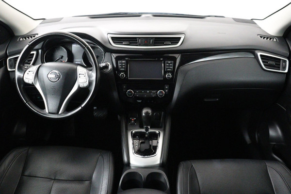 Nissan QASHQAI 1.2 Tekna (PANORAMADAK, NAVIGATIE, STOELVERWARMING, 360 CAMERA, LEDER, LED, VOORRUITVERWARMING)