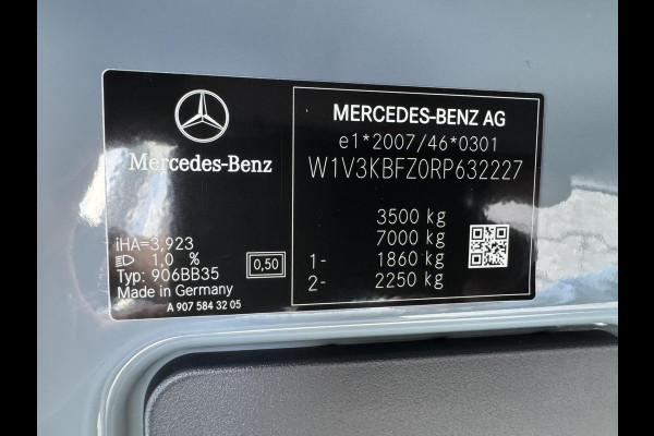 Mercedes-Benz Sprinter 317 L2 Trekhaak 3500kg Camera Navigatie Cruise Clima Pdc Keyless Leder+verwarming